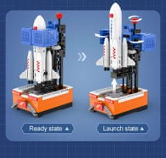 Cada Stavebnice CaDa - Vesmírná raketa - Long March 434 dílků.