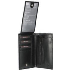 Bellugio Pánská kožená peněženka na výšku Bellugio Luka, černá