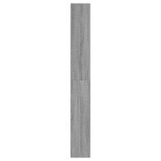 Vidaxl Botník šedý sonoma 60 x 21 x 163,5 cm kompozitní dřevo