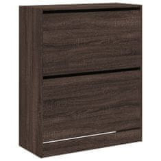 Greatstore Botník hnědý dub 80 x 34 x 96,5 cm kompozitní dřevo