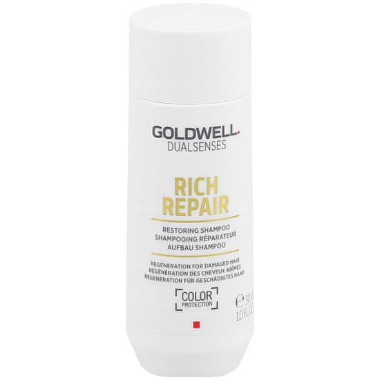 GOLDWELL Dualsenses Rich Repair Shampoo - šampon pro regeneraci vlasů, 30ml, intenzivně regeneruje a vyživuje vlasy
