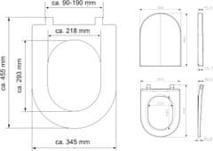 Eisl Duroplastové sedátko se zpomalovacím mechanismem SOFT-CLOSE D WHITE