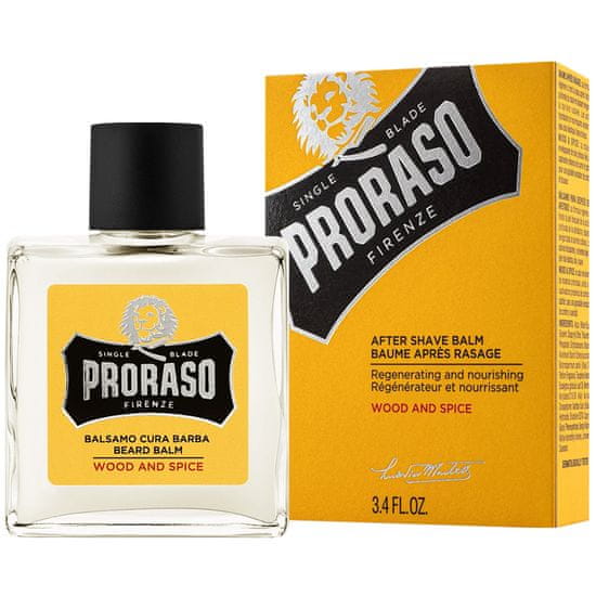 Proraso Wood & Spice Beard Balm - balzám pro péči o vousy 100ml, intenzivně hydratuje vousy a pokožku obličeje