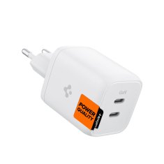 Spigen Spigen ArcStation Wall Charger PE2106, white (GaN / 2-Port / Total 65W / USB-C PD 65W / PPS 65W)