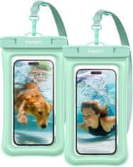 Spigen Spigen Aqua Shield WaterProof Floating Case A610 2 Pack, mint