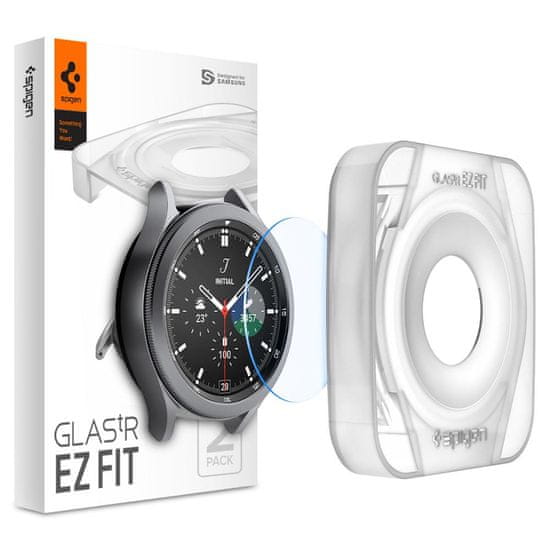 Spigen Spigen Glas tR EZ Fit 2 Pack - Samsung Galaxy Watch4 Classic 42mm/Galaxy Watch3 41mm