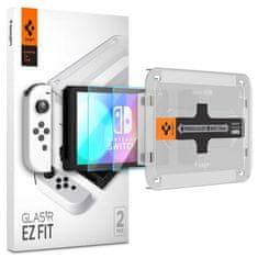 Spigen Spigen Glass tR EZ Fit 2 Pack - Nintendo Switch OLED