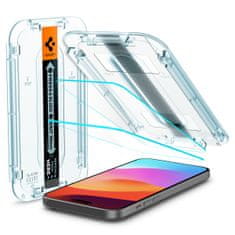 Spigen Spigen Glass tR EZ Fit 2 Pack, transparency - iPhone 15