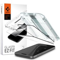 Spigen Spigen Glass tR EZ Fit 2 Pack, FC Black - iPhone 15 Plus