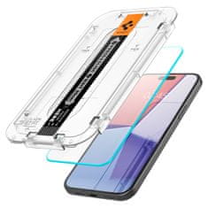 Spigen Spigen Glass tR EZ Fit 2 Pack, transparency - iPhone 15