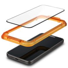 Spigen Spigen Glass tR AlignMaster 2 Pack, FC Black - iPhone 15 Plus