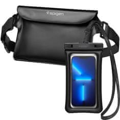 Spigen Spigen Aqua Shield WaterProof Floating Case + WaterProof Waist Bag A621 Set, black