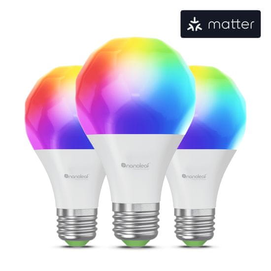 Nanoleaf Nanoleaf Essentials Smart A60 Bulb E27, Matter 3PK