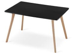 vyprodejpovleceni Černý jídelní stůl MONTI 120x80 cm