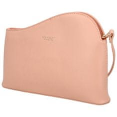 DIANA & CO Elegantní dámská koženková crossbody Ruby, broskvová