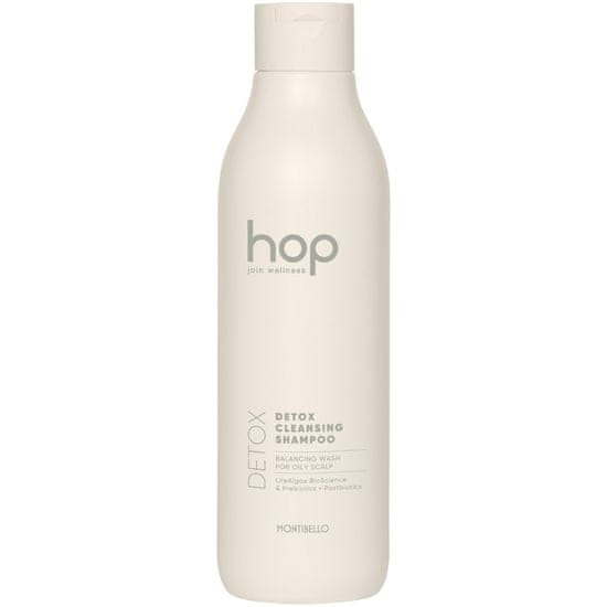 Montibello HOP Detox Cleansing - jemný šampon čistící, 1000ml, hloubkově čistí pokožku hlavy a vlasy