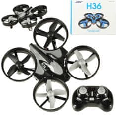 WOWO Mini Dron JJRC H36 RC, Dálkově Ovládaný, 2,4 GHz, 4CH, 6osý, Černý