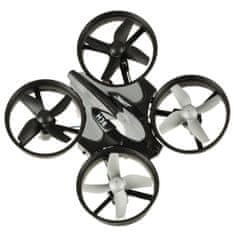 WOWO Mini Dron JJRC H36 RC, Dálkově Ovládaný, 2,4 GHz, 4CH, 6osý, Černý