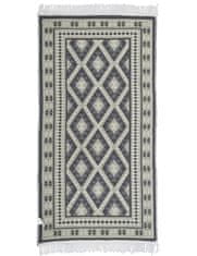 My Best Home Kusový oboustranný vzorovaný koberec - běhoun KILIM RAM tmavě šedá 70x140 cm Multidecor