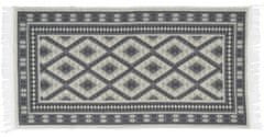 My Best Home Kusový oboustranný vzorovaný koberec - běhoun KILIM RAM tmavě šedá 70x140 cm Multidecor