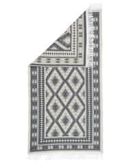 My Best Home Kusový oboustranný vzorovaný koberec - běhoun KILIM RAM tmavě šedá 70x140 cm Multidecor