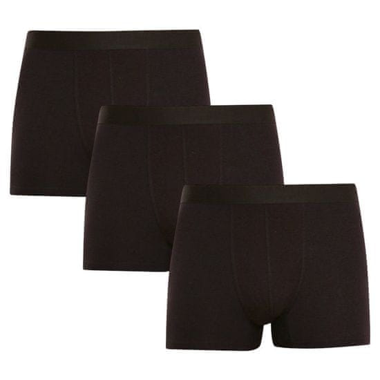 Nedeto 3PACK pánské boxerky černé (3NB001)