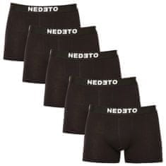 Nedeto 5PACK pánské boxerky černé (5NB001b) - velikost XXL