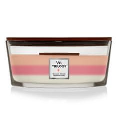 Woodwick Vonná svíčka loď Trilogy Blooming Orchard 453,6 g