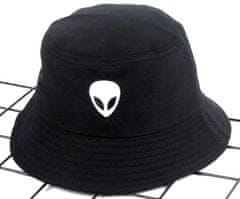 Camerazar Rybářský Klobouk BUCKET HAT, Černý - Polyester a Bavlna, Univerzální Velikost 52-58 cm