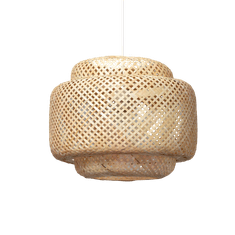 shumee Bambusová závěsná lampa Abruzzo Livia Boho 42cm E27