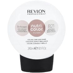 Revlon Nutri Color 821 Silver Beige - barvící maska na vlasy, 240ml, intenzivní, dlouhotrvající barvení vlasů