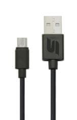 SEFIS nabíjecí datový kabel s konektory USB-A a Micro-USB 29cm černý