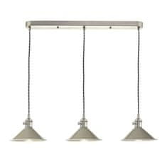 shumee Hadano 3 Light Antique Chrome Suspension s kašmírovými odstíny