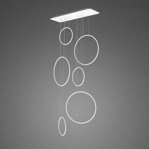 shumee Design Altavola: Závěsná lampa Led Circles No. 8 - 90 cm ve 4k bílé_stmívatelné