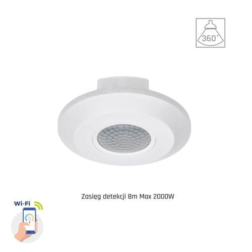 shumee Pir Motion Sensor 360St 2Kw 8M 1-10V N/T IP20 230V Wi-Fi/Bt Smart Spectrum LED