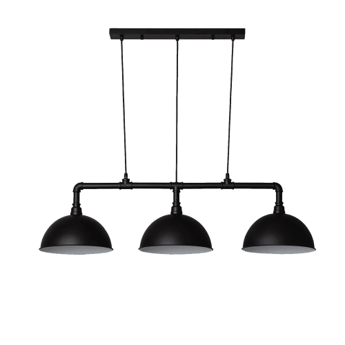 shumee Retro Loft Závěsná lampa Černá 100cm 3xE27 Abruzzo Rivia