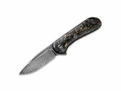 Civilight C907C-DS3 Elementum Damascus/CF Copper kapesní nůž 7,5cm, damašek, měď, uhlíkové vlákno