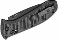 Benchmade 575SBK-1 PRESIDIO II Black Serrated taktický nůž 9,5 cm, celočerný, CF-Elite, Axis