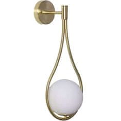 shumee Abruzzo Alice G9 Gold Ball Milky Nástěnná lampa 50cm