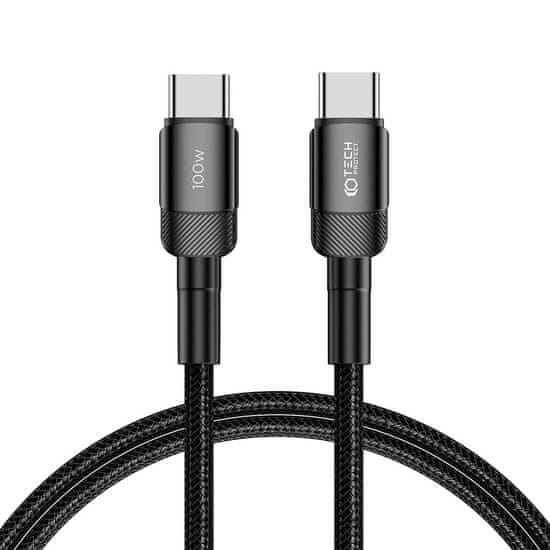 Tech-protect Ultraboost Evo kabel USB-C / USB-C PD 100W 5A 1m, černý