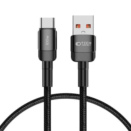 Tech-protect Ultraboost Evo kabel USB / USB-C 100W 5A 25cm, černý