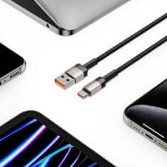 Tech-protect Ultraboost Evo kabel USB / USB-C 100W 5A 1m, titanium