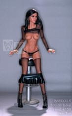 WMDolls Realistická panna WM-DOLL - TPE SexDoll 166cm C-Cup, hlava č.159A, stojící, barva očí hnědá - fixní vagína