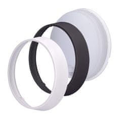 Solight Solight LED venkovní osvětlení se senzorem a nastavitelnou CCT, 18W, 1800lm, 22cm, 2v1 - bílý a černý kryt WO780-1