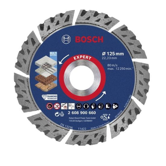 BOSCH Professional 2608900660 diamantový kotouč Expert Multi Material 125x22,23x12 mm