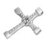 Stříbrný pánský řetízek s křížem, CrossNecklace