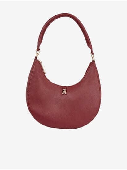 Tommy Hilfiger Vínová dámská kabelka Tommy Hilfiger Feminine Shoulder Bag