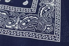 Aleszale Šátek Paisley bandana - tmavě modrá