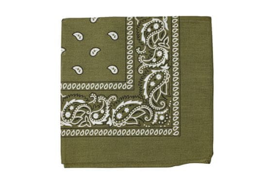 Aleszale Šátek Paisley bandana - khaki