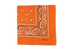 Aleszale Šátek Paisley bandana - oranžová